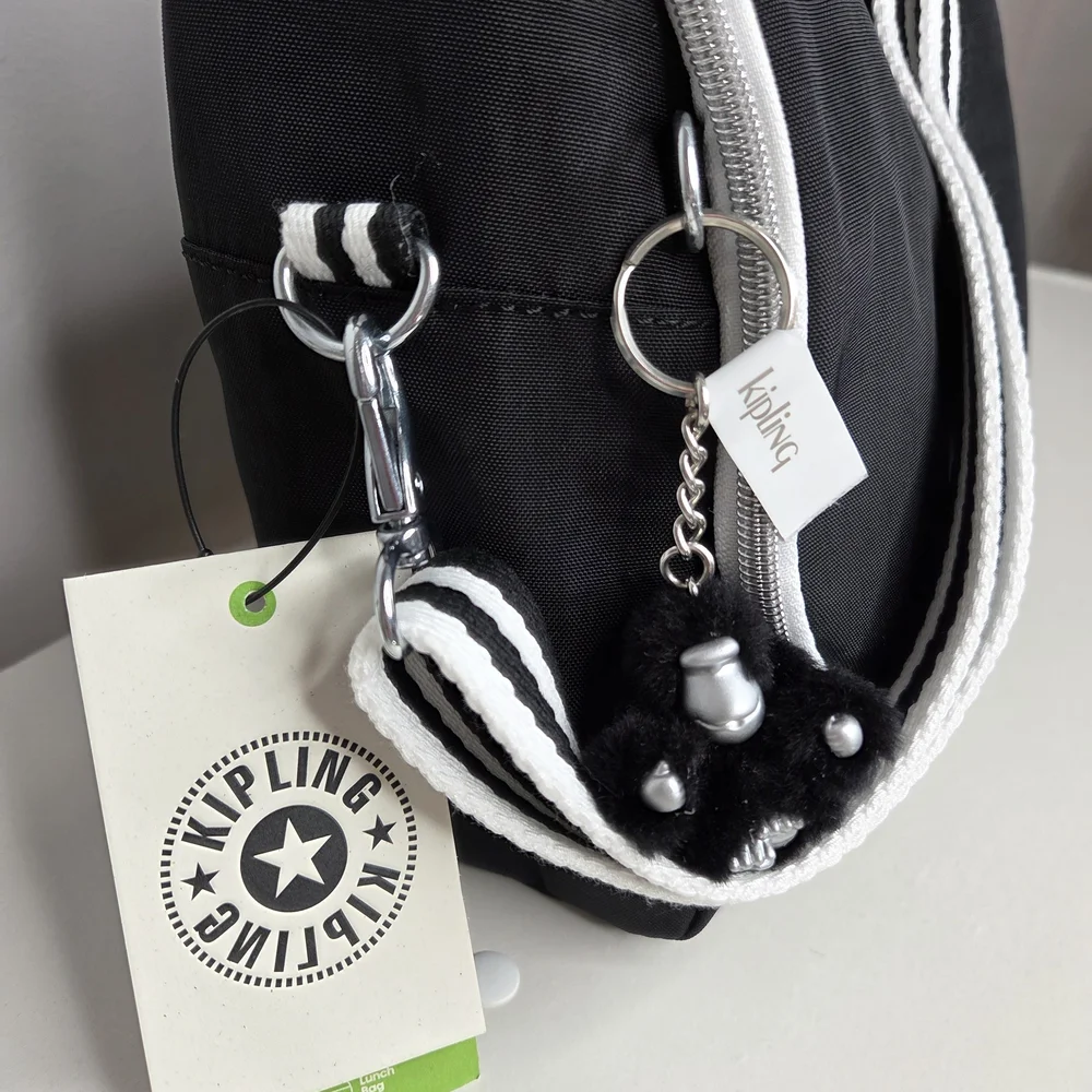 Kipling Kichirou Insulated Lunch Bag Polyamide EVA KI2163 Stars Pop Black NWT - Picture 3 of 8
